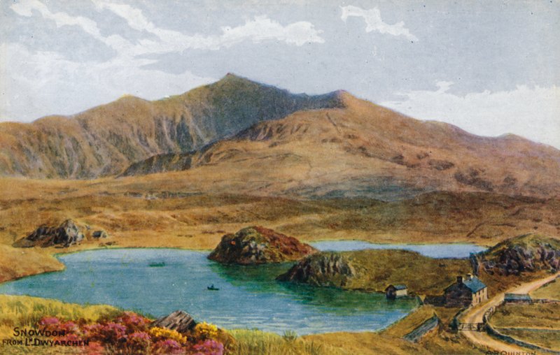 Snowdon Llynistä. Dywarchen tekijältä Alfred Robert Quinton
