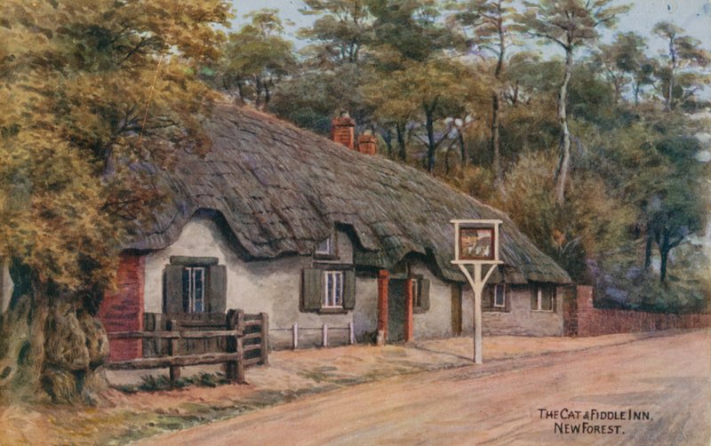 The Cat and the Fiddle Inn, New Forest tekijältä Alfred Robert Quinton