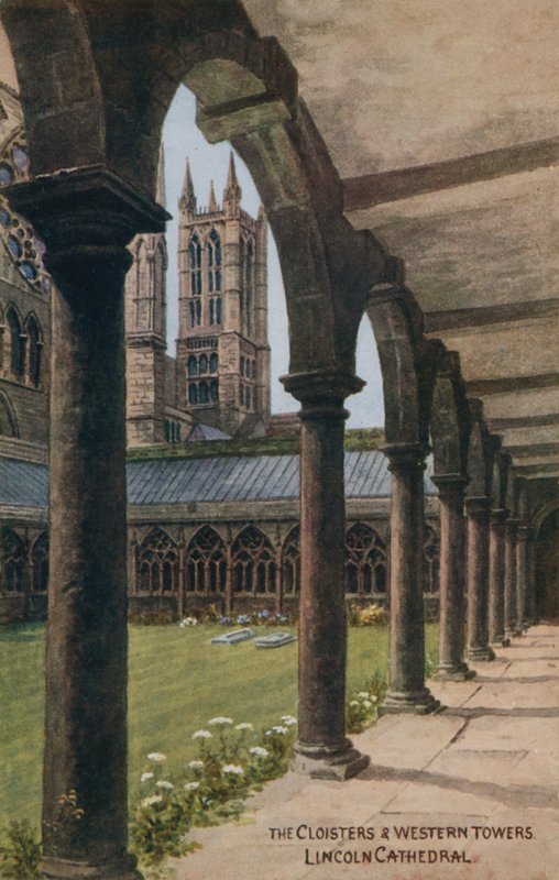 The Cloisters ja Western Towers, Lincolnin katedraali tekijältä Alfred Robert Quinton