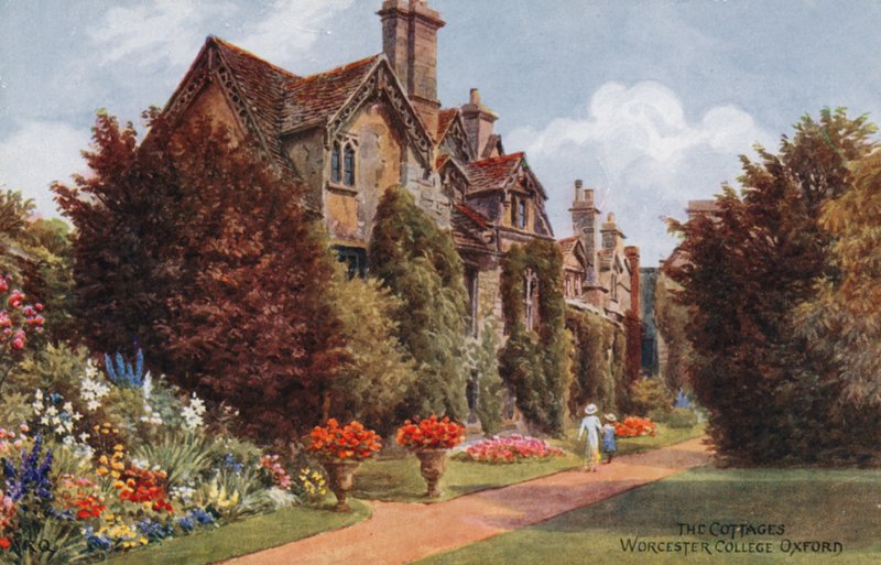 Mökit, Worcester College, Oxford tekijältä Alfred Robert Quinton