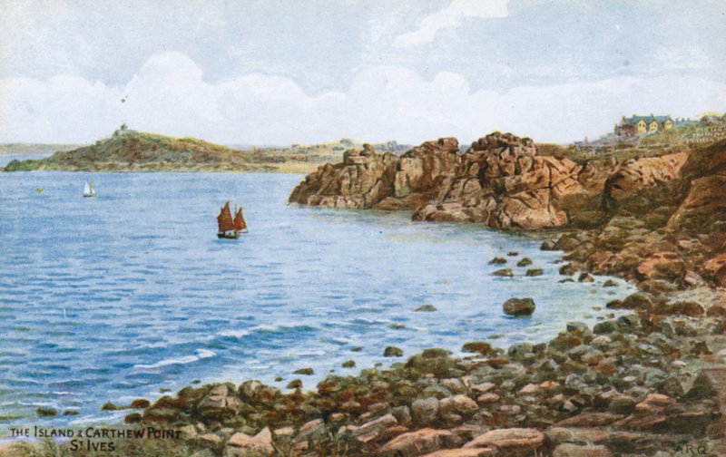 The Island ja Carthew Point, St Ives tekijältä Alfred Robert Quinton