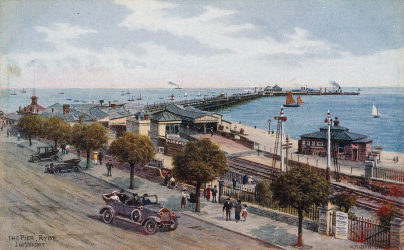 The Pier, Ryde, I of Wightin alue tekijältä Alfred Robert Quinton