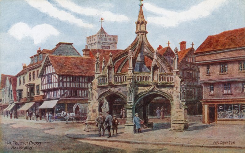 The Poultry Cross, Salisbury tekijältä Alfred Robert Quinton