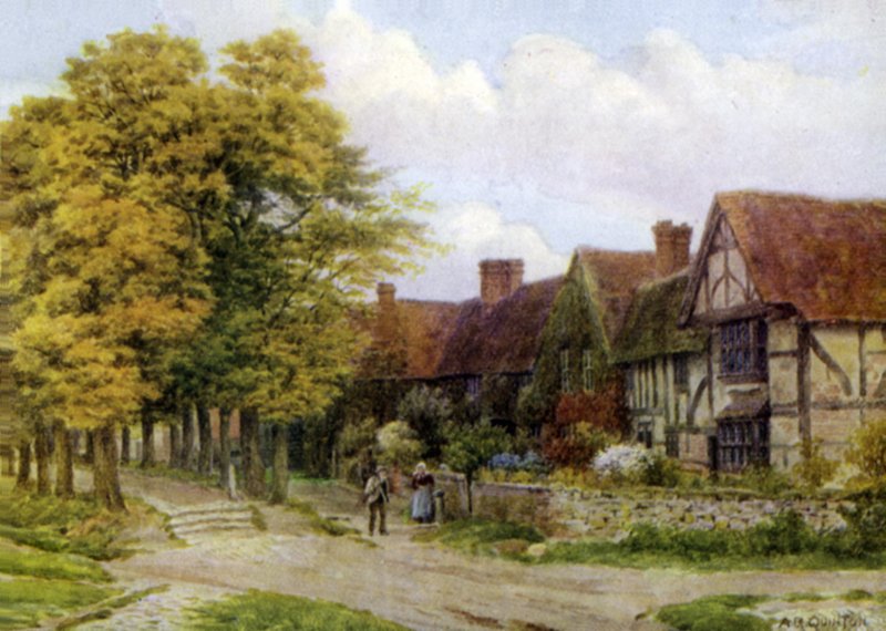 The Priory, Steventon, Berks (väri litho) tekijältä Alfred Robert Quinton
