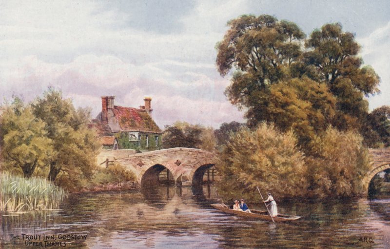 The Trout Inn, Godstow (värilitro) tekijältä Alfred Robert Quinton