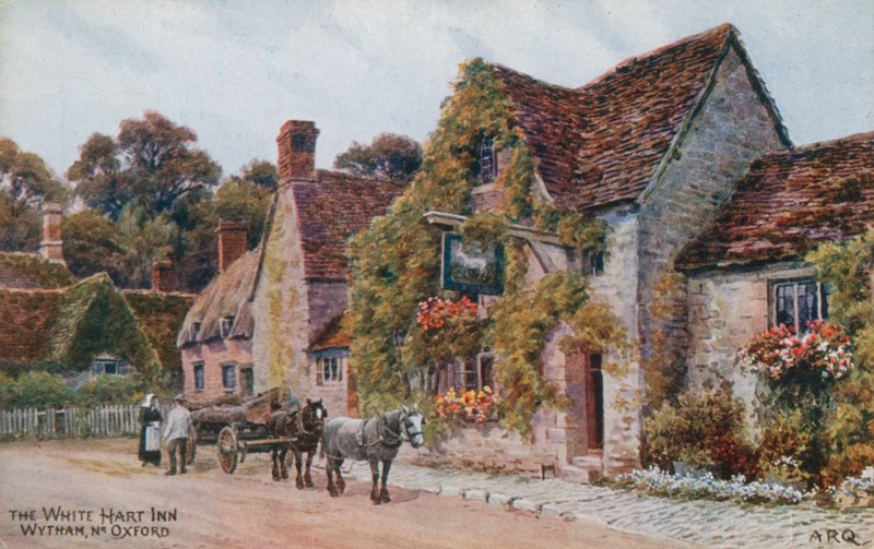 The White Hart Inn, Wytham lähellä Oxfordia tekijältä Alfred Robert Quinton