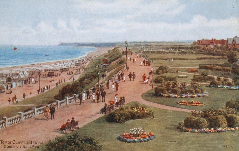 Top of Cliffs and Beach, Gorleston-on-Sea tekijältä Alfred Robert Quinton