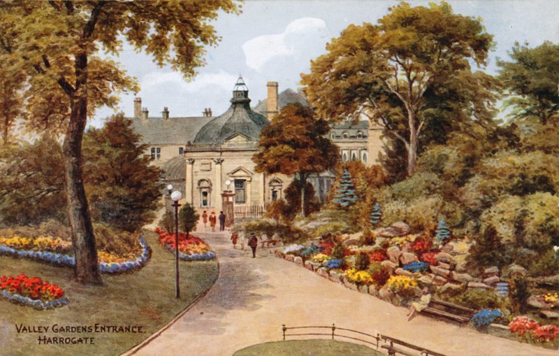 Valley Gardensin sisäänkäynti, Harrogate tekijältä Alfred Robert Quinton