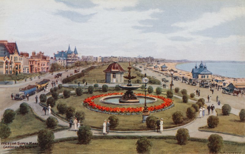 Weston-Super-Mare, Gardens, Beach R tekijältä Alfred Robert Quinton