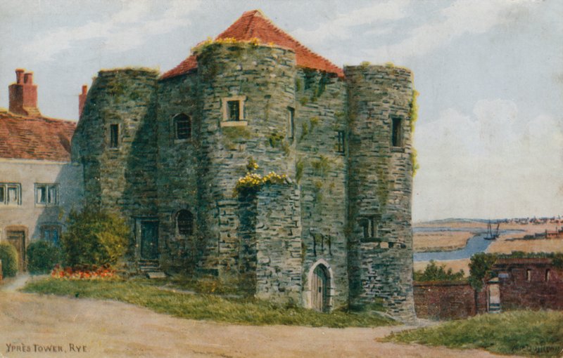 Ypres Tower, ruis (väri litho) tekijältä Alfred Robert Quinton