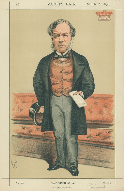 Varakreivi Ranelagh, erittäin kunnioitettava, 26. maaliskuuta 1870, Vanity Fair -sarjakuva tekijältä Alfred Thompson