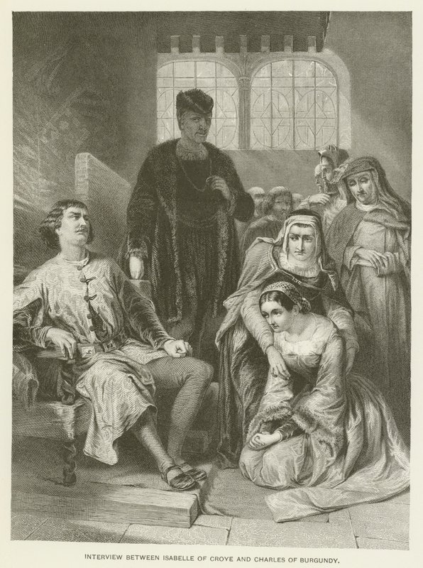 Isabelle of Croyen ja Charles of Burgundy haastattelu tekijältä Alfred W. Elmore