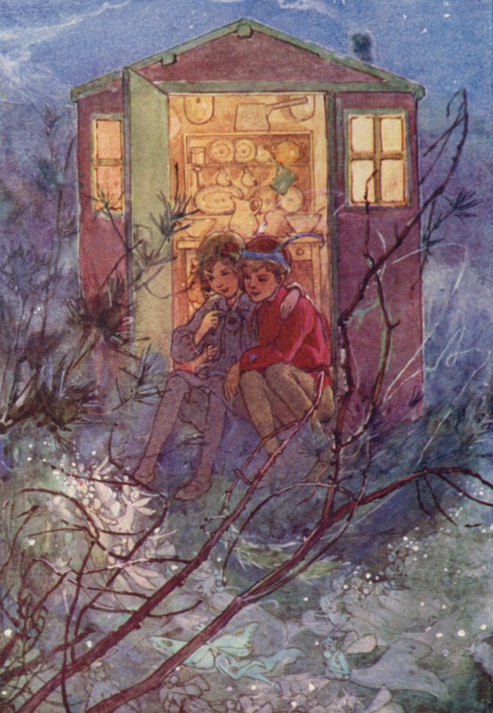 Kevään mukana tulee Wendy (väri litho) tekijältä Alice Bolingbroke (after) Woodward