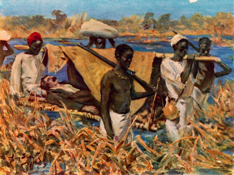 David Livingstone, Viimeinen matka (väri litho) tekijältä Allan (after) Stewart