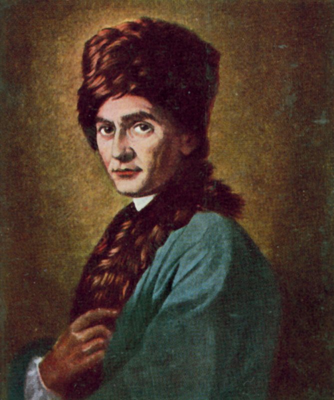 Jean-Jacques Rousseau, sveitsiläinen filosofi ja kirjailija (väriliitoskuva) tekijältä Allan Ramsay