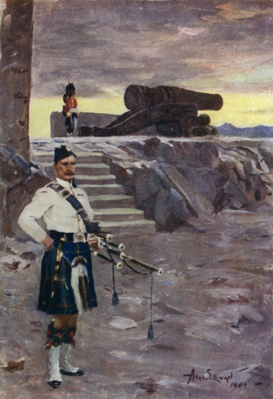 Mons Meg (väri litho) tekijältä Allan Stewart