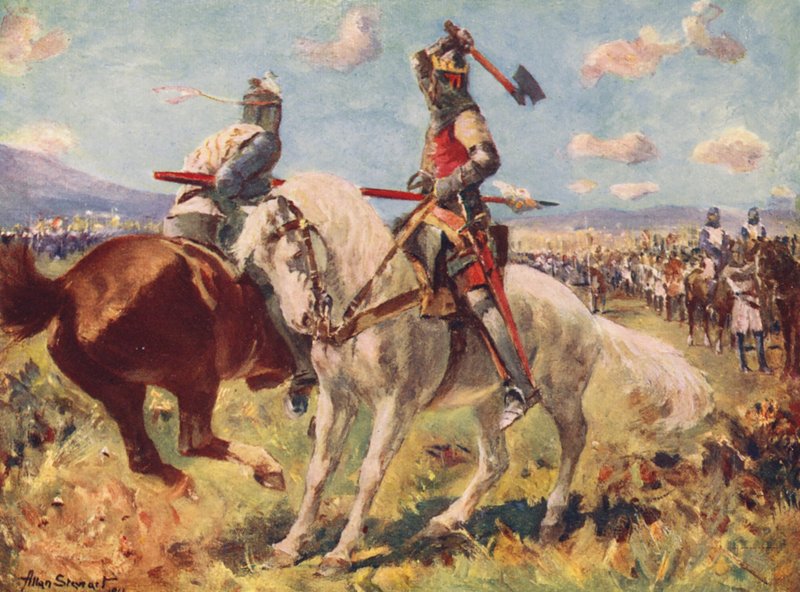 Bannockburnin taistelu (värilitro) tekijältä Allan Stewart