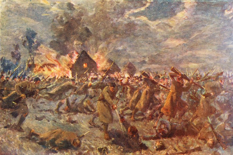 WW1: Lontoon skotlantilaisten bajonettirynnäkkö Messinesissä, Hallowe