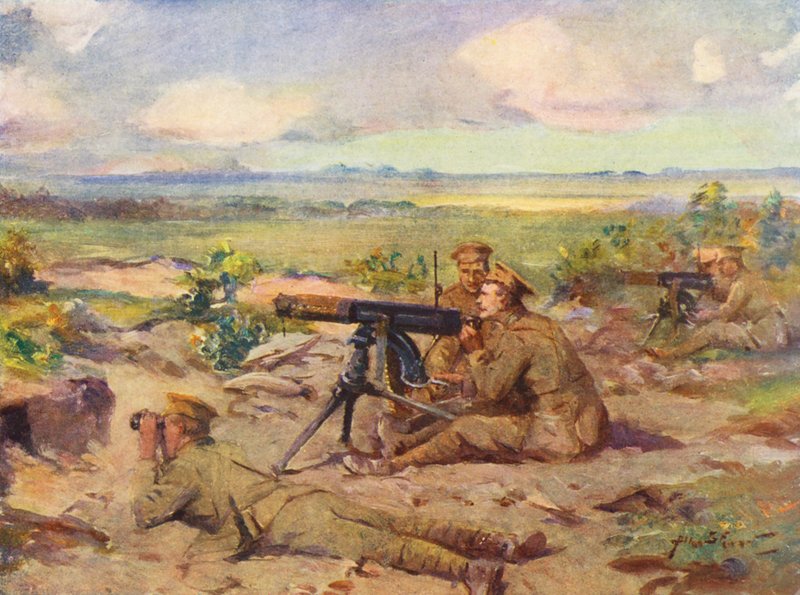 WW1: Konekiväärit toiminnassa (värilitra) tekijältä Allan Stewart