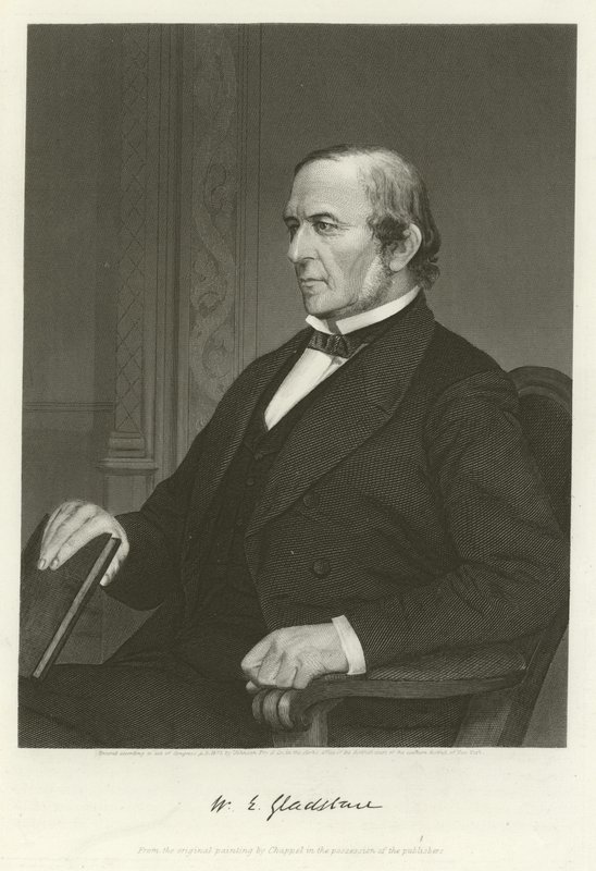 William Ewart Gladstone, brittiläinen liberaalipoliitikko tekijältä Alonzo Chappel