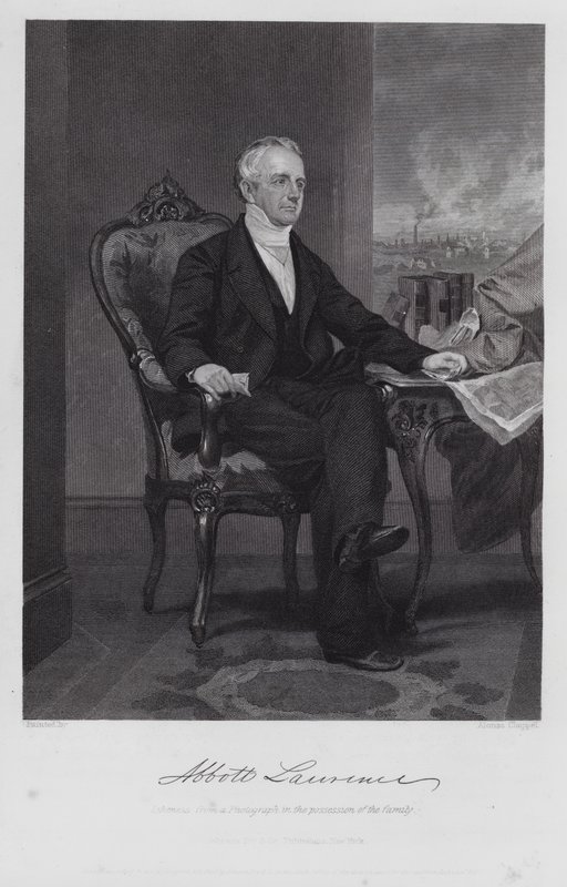 Abbott Lawrence (kaiverrus) tekijältä Alonzo (after) Chappel