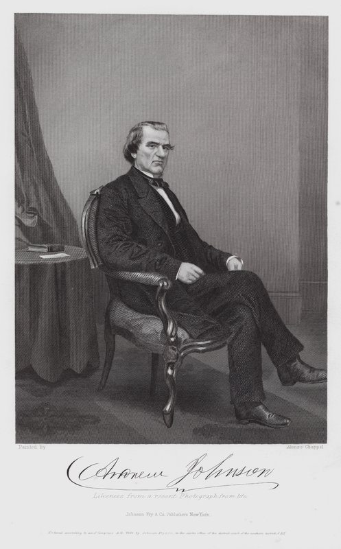 Andrew Johnson (kaiverrus) tekijältä Alonzo (after) Chappel