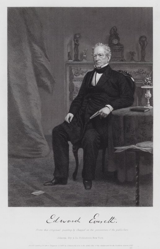 Edward Everett (kaiverrus) tekijältä Alonzo (after) Chappel
