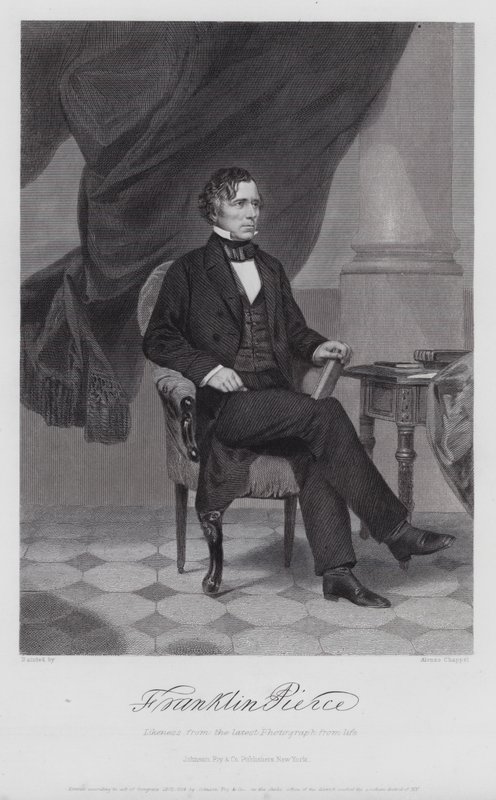 Franklin Pierce (kaiverrus) tekijältä Alonzo (after) Chappel