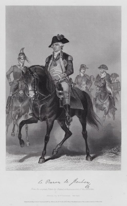 Frederick William Von Steuben (kaiverrus) tekijältä Alonzo (after) Chappel