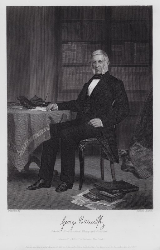 George Bancroft (kaiverrus) tekijältä Alonzo (after) Chappel