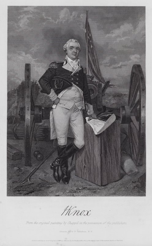 Henry Knox (kaiverrus) tekijältä Alonzo (after) Chappel