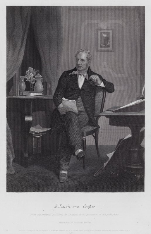 James Fenimore Cooper (kaiverrus) tekijältä Alonzo (after) Chappel