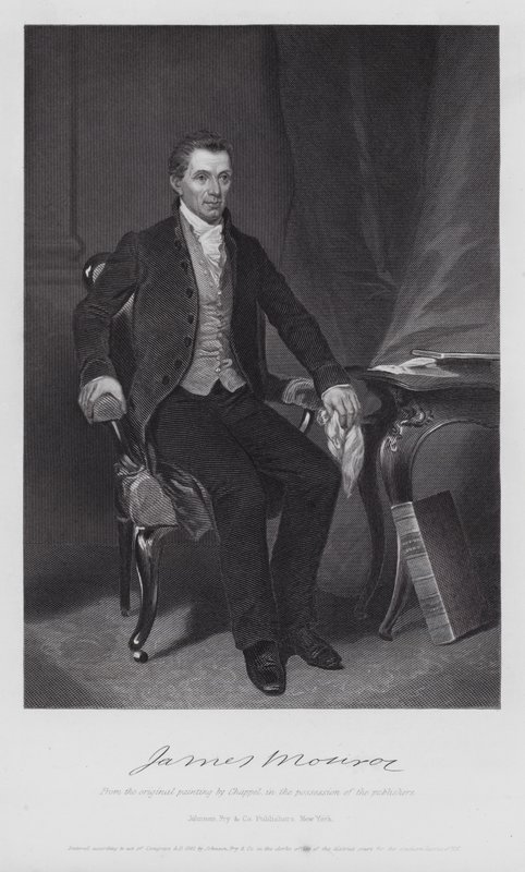 James Monroe (kaiverrus) tekijältä Alonzo (after) Chappel