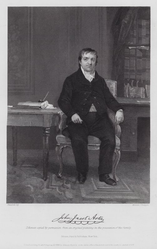 John Jacob Astor (kaiverrus) tekijältä Alonzo (after) Chappel