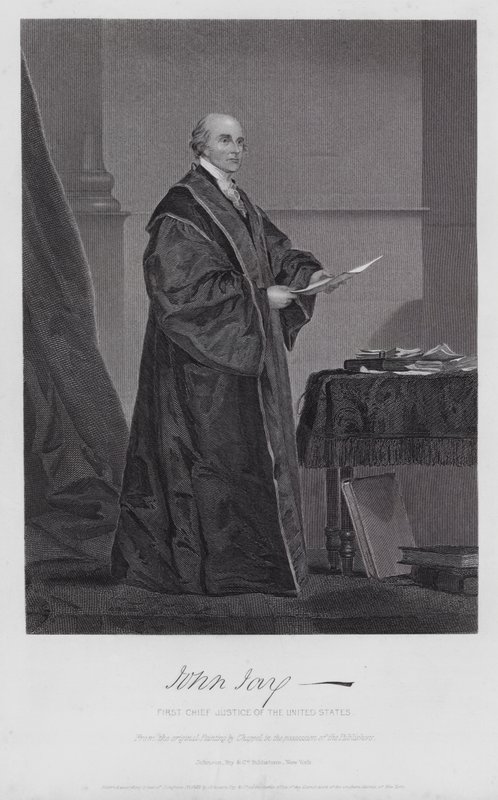 John Jay (kaiverrus) tekijältä Alonzo (after) Chappel