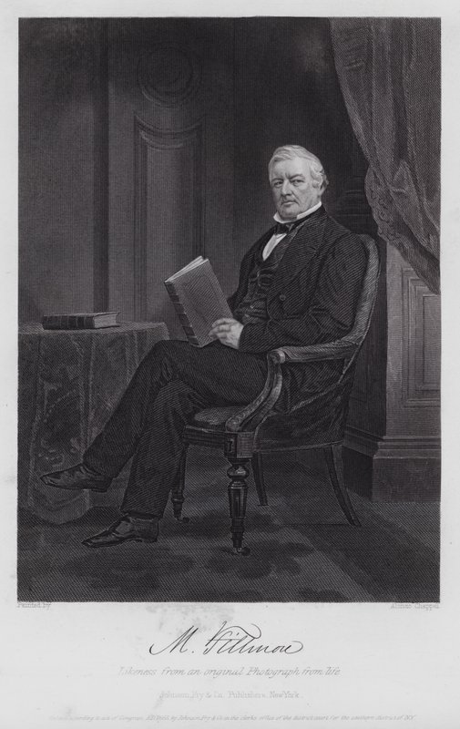 Millard Fillmore (kaiverrus) tekijältä Alonzo (after) Chappel