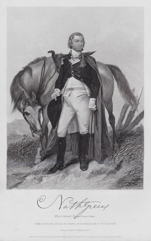Nathaniel Greene (kaiverrus) tekijältä Alonzo (after) Chappel