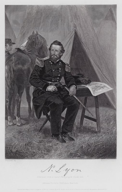 Nathaniel Lyon (kaiverrus) tekijältä Alonzo (after) Chappel