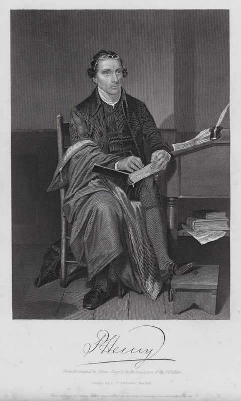 Patrick Henry (kaiverrus) tekijältä Alonzo (after) Chappel