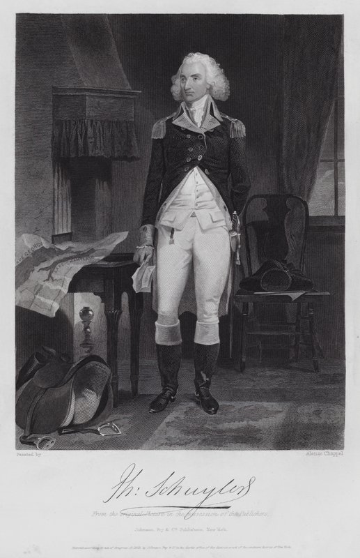 Philip Schuyler (kaiverrus) tekijältä Alonzo (after) Chappel