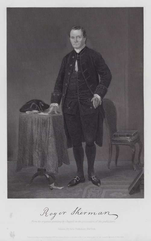 Roger Sherman (kaiverrus) tekijältä Alonzo (after) Chappel