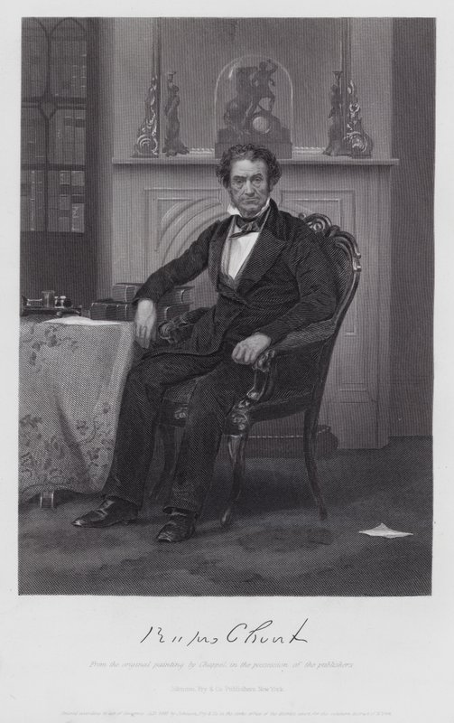 Rufus Choate (kaiverrus) tekijältä Alonzo (after) Chappel