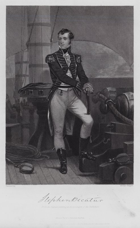 Stephen Decatur (kaiverrus) tekijältä Alonzo (after) Chappel