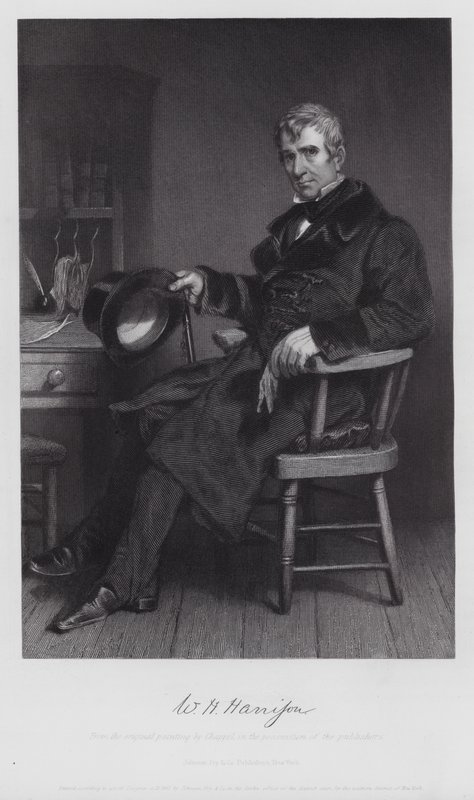William Henry Harrison (kaiverrus) tekijältä Alonzo (after) Chappel