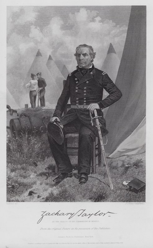 Zachary Taylor (kaiverrus) tekijältä Alonzo (after) Chappel