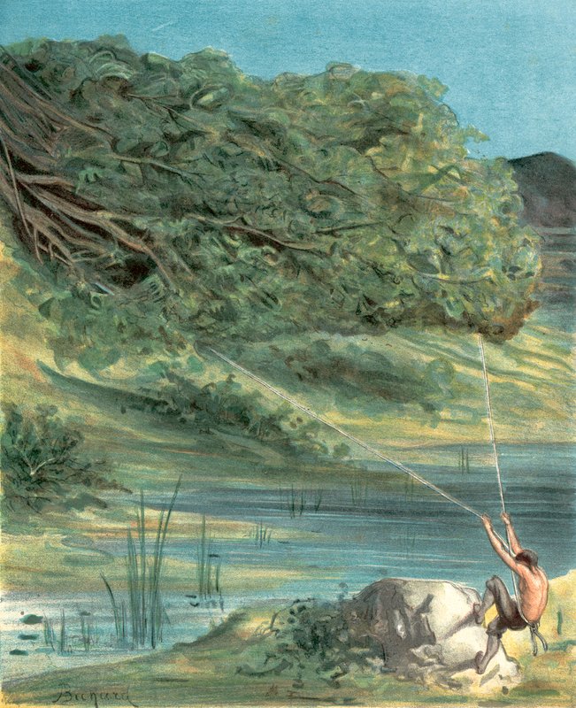 Paroni Münchausenin seikkailut (chromolitho) tekijältä Alphonse Adolphe Bichard