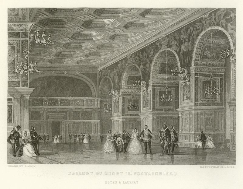 Henrik II:n galleria, Fontainbleau tekijältä Alphonse Marie de Neuville
