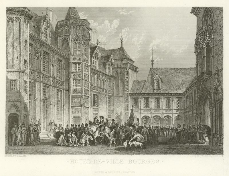Kaupungintalo Bourges tekijältä Alphonse Marie de Neuville