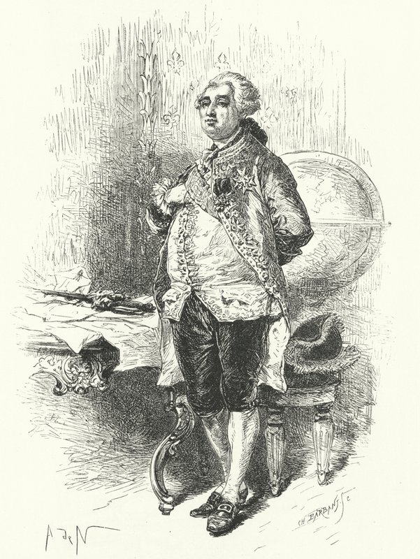 Ranskan kuningas Ludvig XVI tekijältä Alphonse Marie de after Neuville