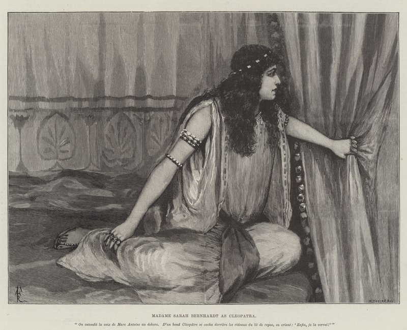 Madame Sarah Bernhardt Cleopatrana tekijältä Amedee Forestier